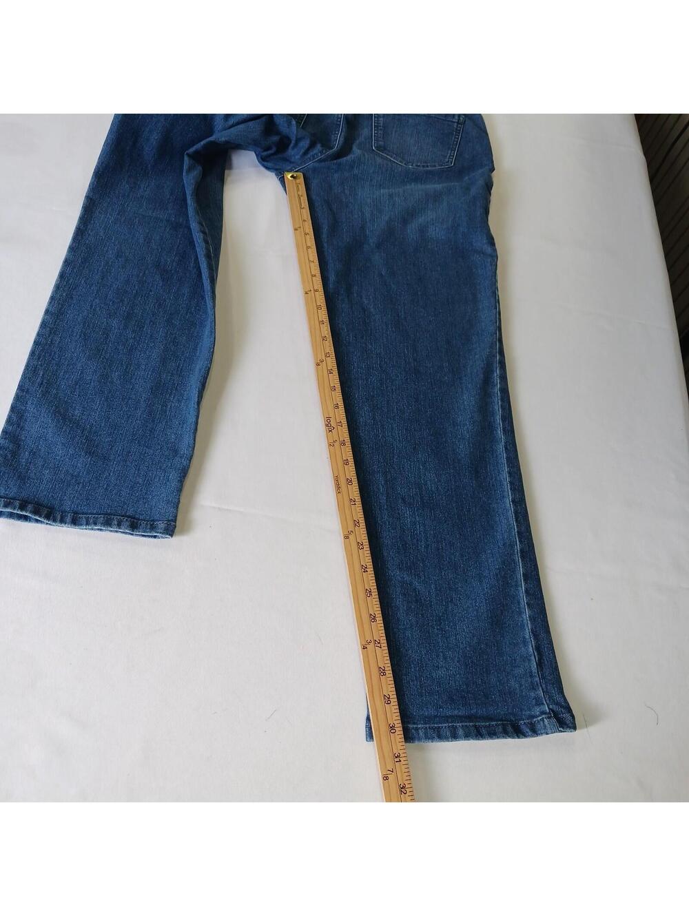 Gloria Vanderbilt Amanda Women's Blue Cotton Blend Denim Jeans Size 12 (30×30.5) - Picture 10 of 16